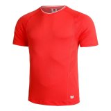 Kort�rmet T-shirt til M�nd Wilson Wilson Team Seamless Crew R�d Padel #1