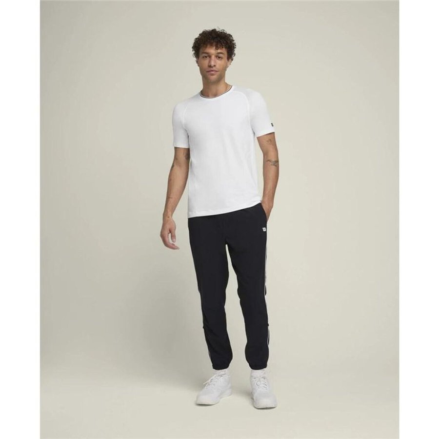 Kort�rmet T-shirt til M�nd Wilson Wilson Team Seamless Crew Hvid Padel #4