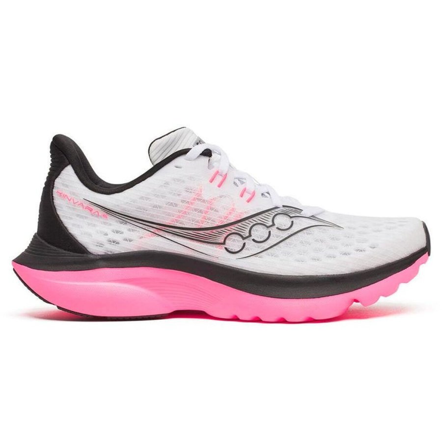 L�besko til voksne Saucony Kinvara 16 Hvid Pink #1