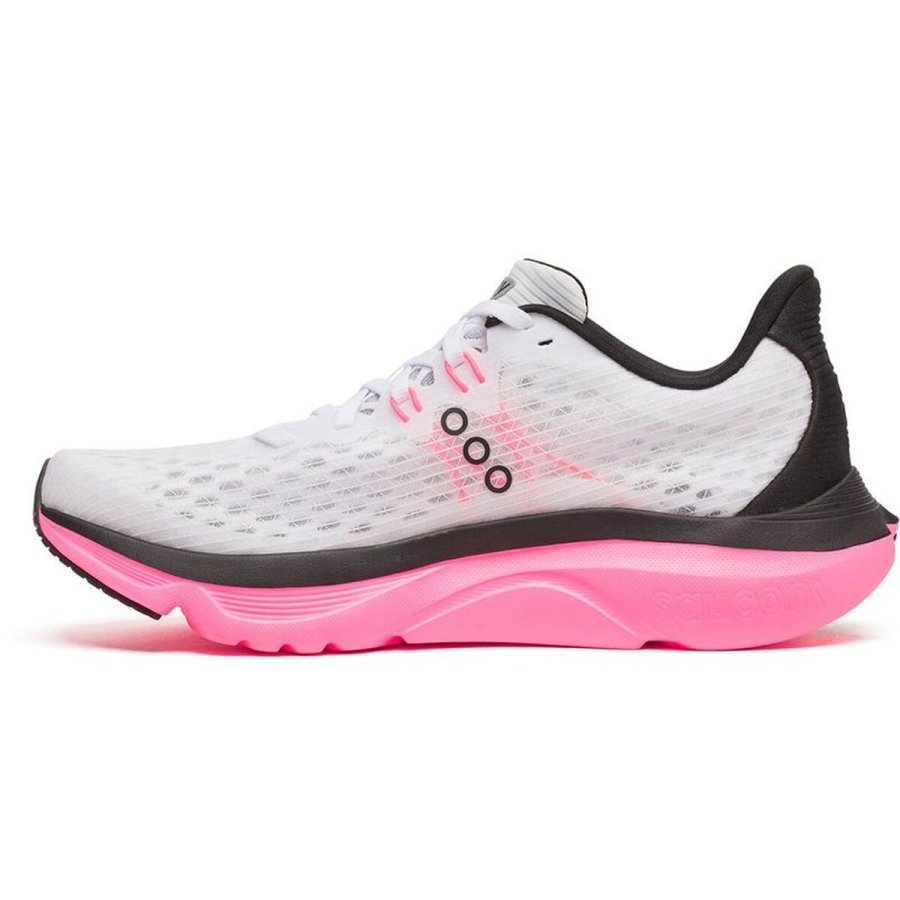 L�besko til voksne Saucony Kinvara 16 Hvid Pink #2