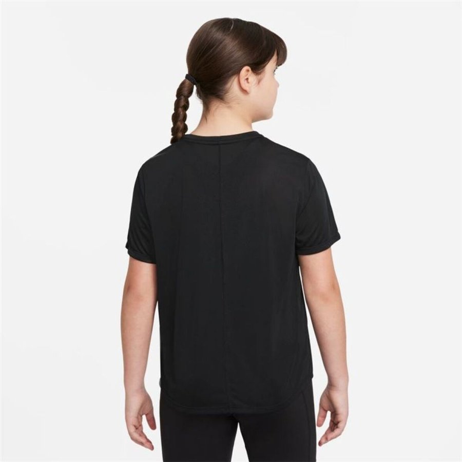 B�rne Kort�rmet T-shirt Nike DD7639-010 Sort #2