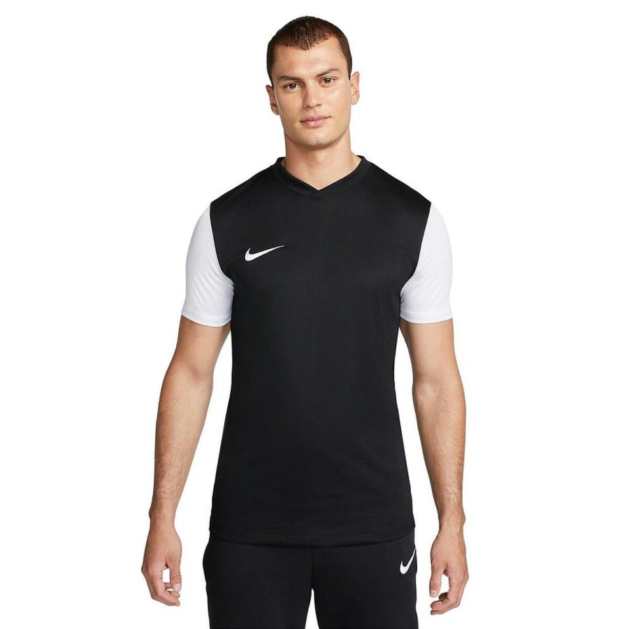 Kort�rmet T-shirt til M�nd Nike TIEMPO PREMIER 2 TEE DH8035 010 Sort #1