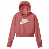 Sweatshirt med h�tte til piger Nike Club Girls Laksefarvet #1