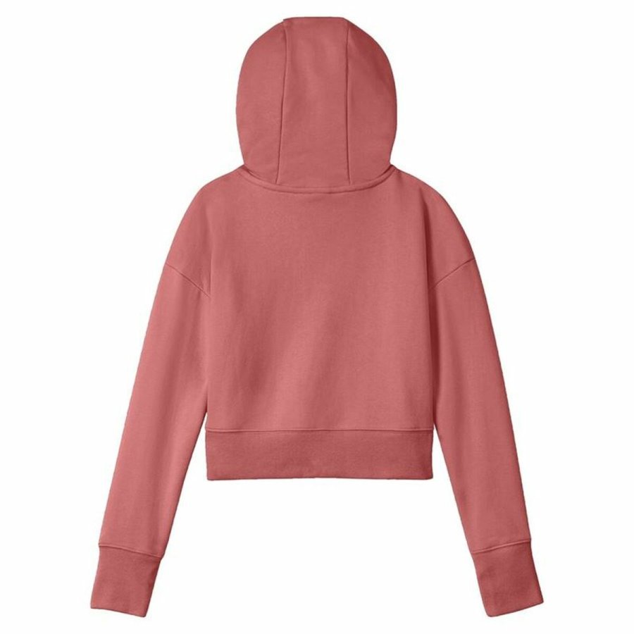 Sweatshirt med h�tte til piger Nike Club Girls Laksefarvet #2