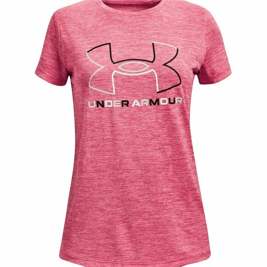 B�rne Kort�rmet T-shirt Under Armour Pink #1