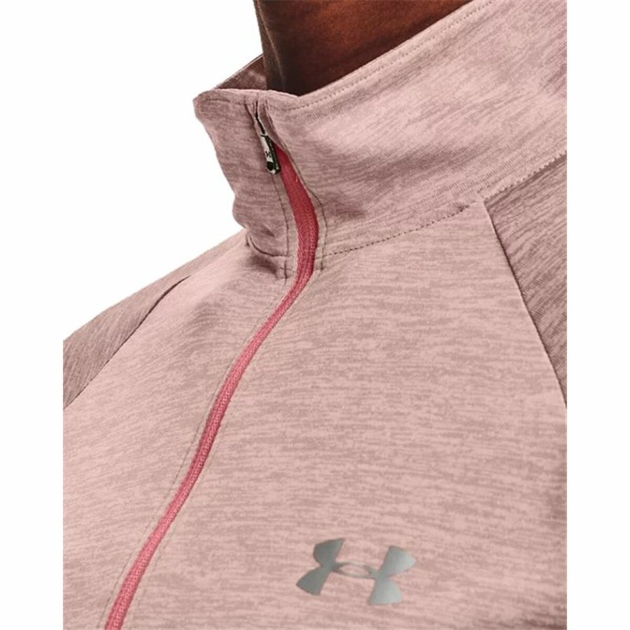Kortrmet T-shirt til Kvinder Under Armour  Tech 1/2 Zip Pink #6