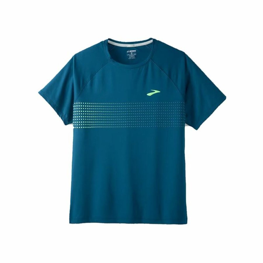 Kort�rmet T-shirt til M�nd Brooks Atmosphere  2.0 Cyan #2