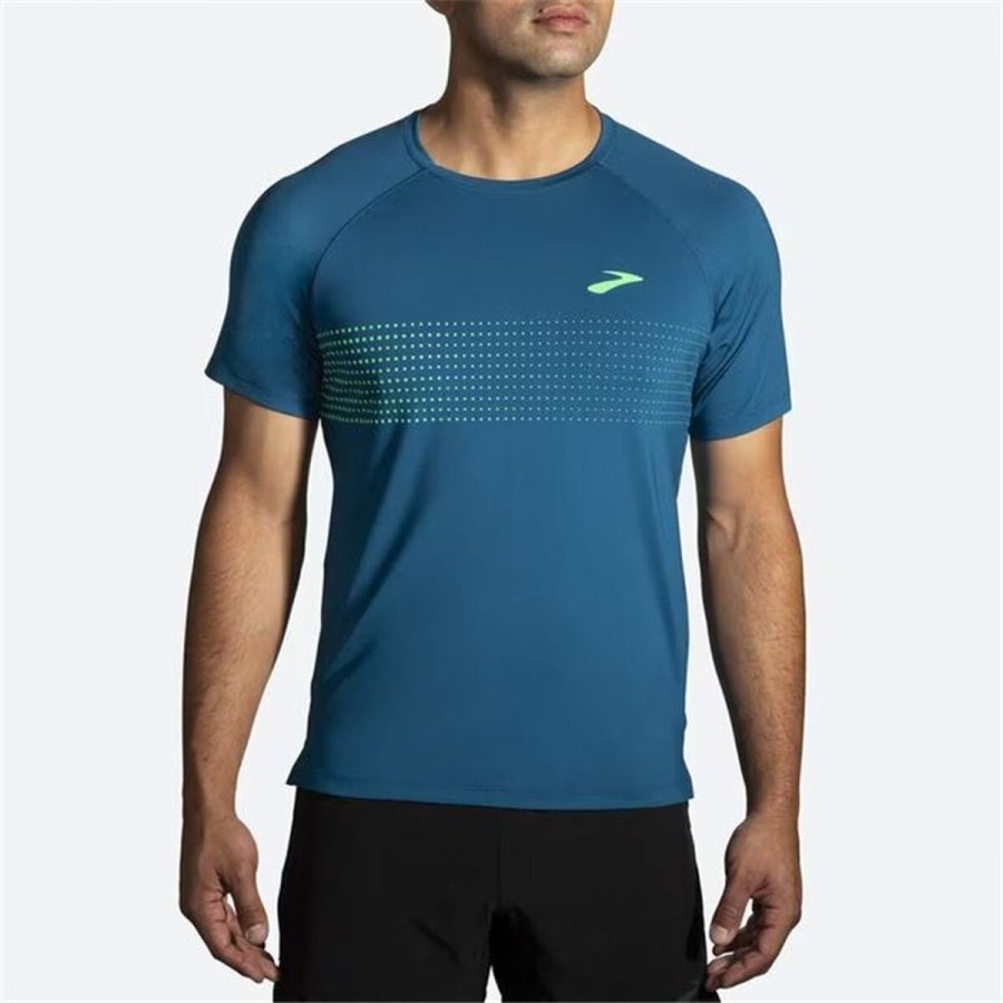 Kort�rmet T-shirt til M�nd Brooks Atmosphere  2.0 Cyan #5