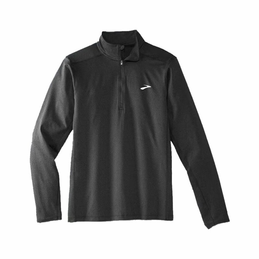 Langrmet T-shirt til Mnd Brooks Dash 1/2 Zip 2.0 Sort #3
