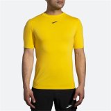 Kortrmet T-shirt til Mnd Brooks High Point Gul #2