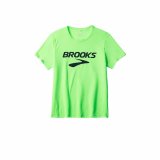 Kortrmet T-shirt til Mnd Brooks Distance Sleeve 3.0 Grn #1