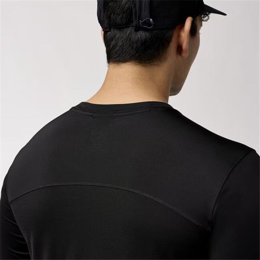 Lang�rmet T-shirt til M�nd Brooks Atmosphere Long Sleeve 3.0 Sort #2