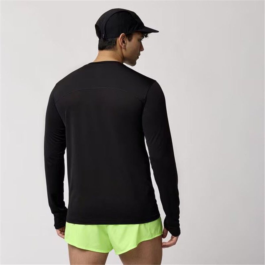 Lang�rmet T-shirt til M�nd Brooks Atmosphere Long Sleeve 3.0 Sort #4
