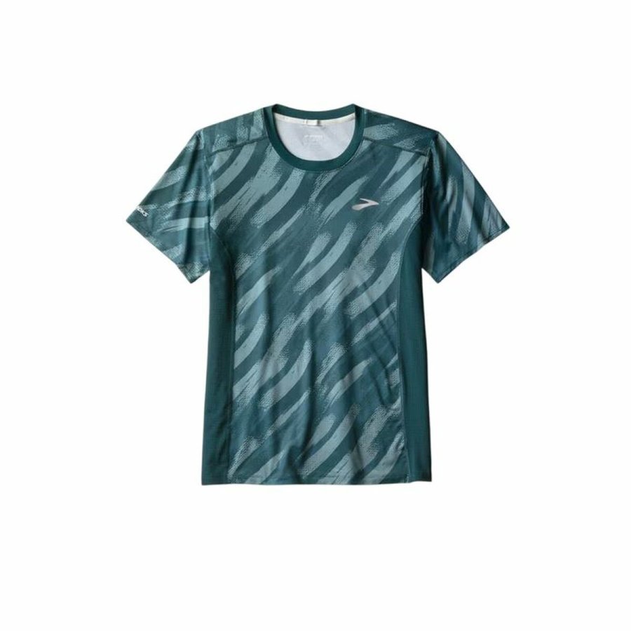 Kortrmet T-shirt til Mnd Brooks Atmosphere Sleeve 3.0 Grn #1