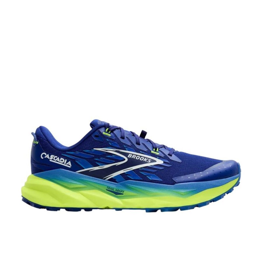 Trail l�besko til m�nd (bjergl�b) Brooks Cascadia 19 Bl� #1