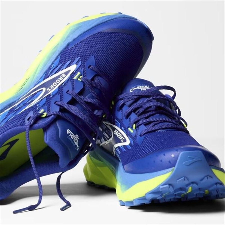 Trail l�besko til m�nd (bjergl�b) Brooks Cascadia 19 Bl� #7