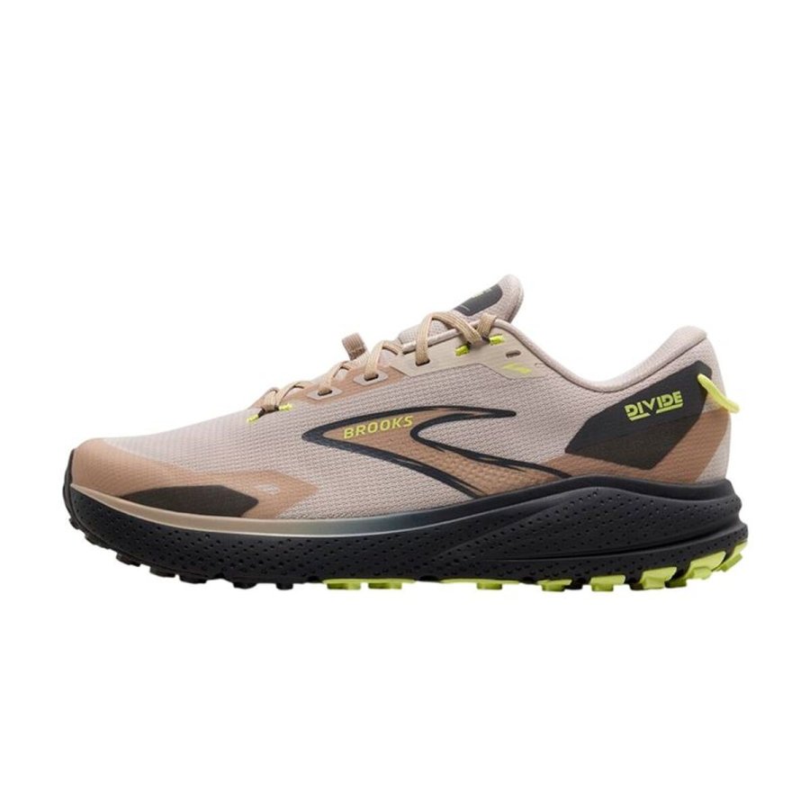 Trail l�besko til m�nd (bjergl�b) Brooks Divide 6 Beige #2