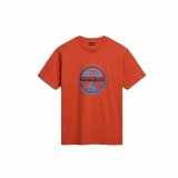 Kortrmet T-shirt til Mnd Napapijri S-Bollo Ss 1 Orange #1