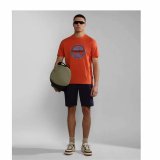 Kortrmet T-shirt til Mnd Napapijri S-Bollo Ss 1 Orange #4