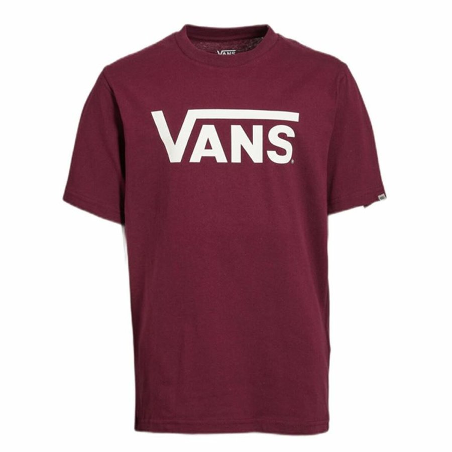 B�rne Kort�rmet T-shirt Vans Drop V Boy-B Brun #1