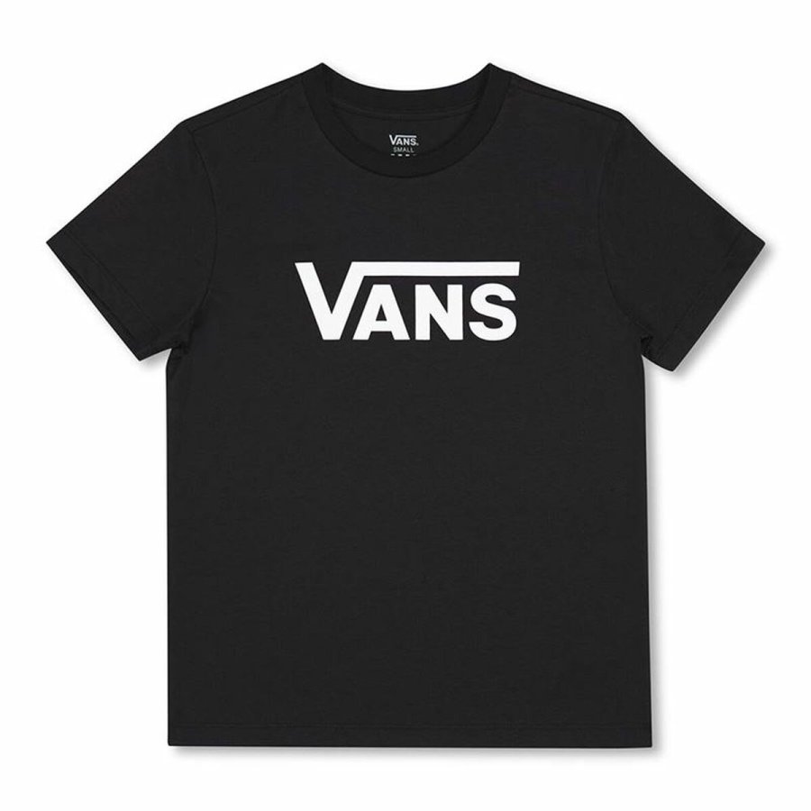 Kortrmet T-shirt til Kvinder Vans Drop V SS Crew-B Sort #1