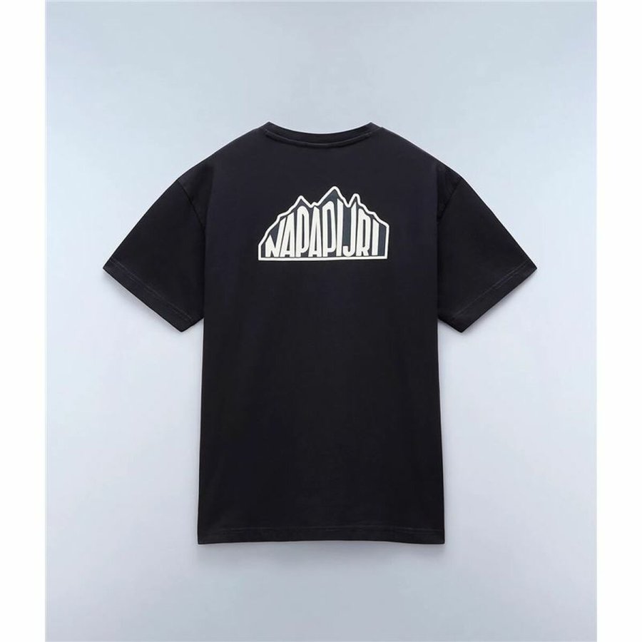 Kortrmet T-shirt til Mnd Napapijri S-Linth Ss Sort #3