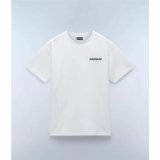 Kortrmet T-shirt til Mnd Napapijri S-Linth Ss Hvid #2