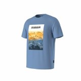 Kortrmet T-shirt til Mnd Napapijri S-Rollin Ss Indigo #3