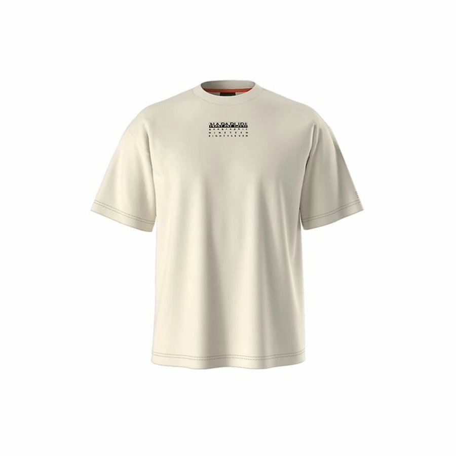 Kortrmet T-shirt til Mnd Napapijri S-Premium Ss Beige Dimity 2 Beige #1