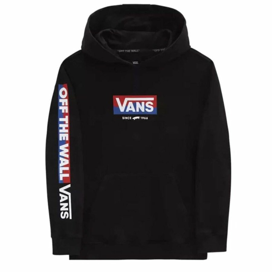Sweatshirt til Brn Vans Easy Logo Sort #1
