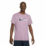 Kort�rmet T-shirt til M�nd Nike Dri-Fit Blomme #1