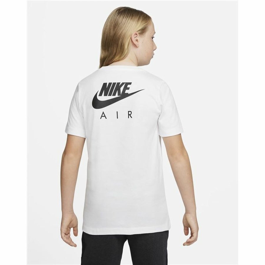 B�rne Kort�rmet T-shirt Nike Air Hvid #2
