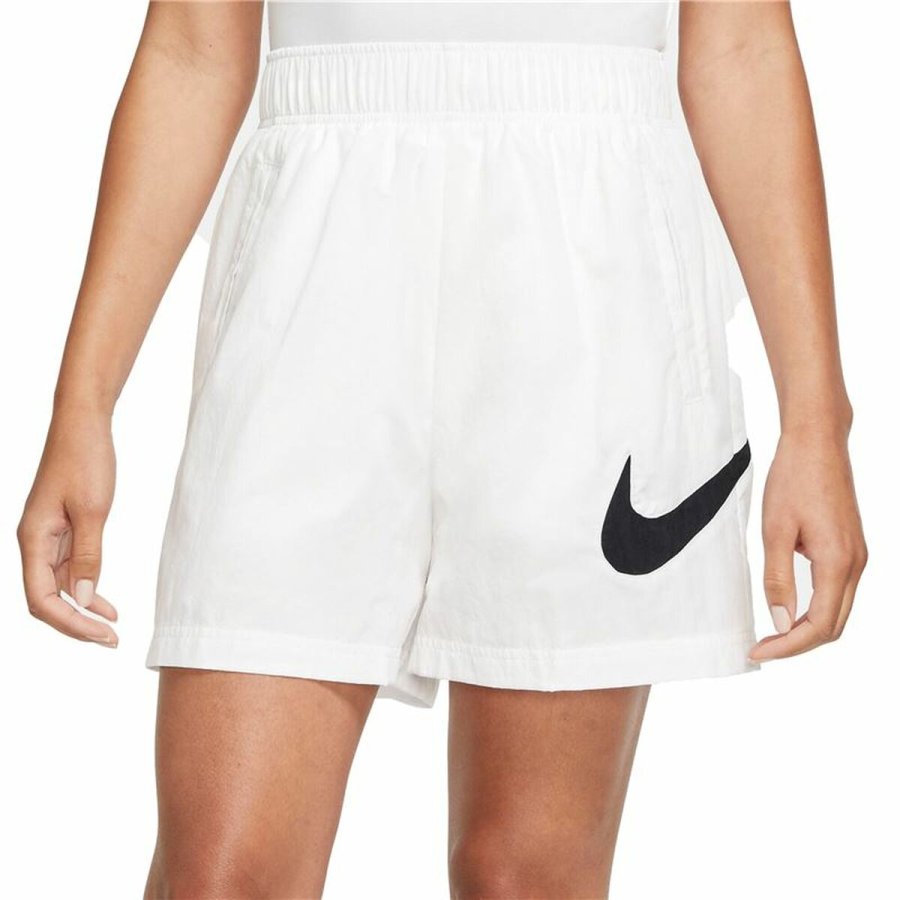 Sport shorts til kvinder Nike Sportswear Essential Hvid #1
