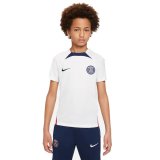 Kort�rmet fodboldtr�je til b�rn Nike Par�s Saint-Germain Strike Hvid #1