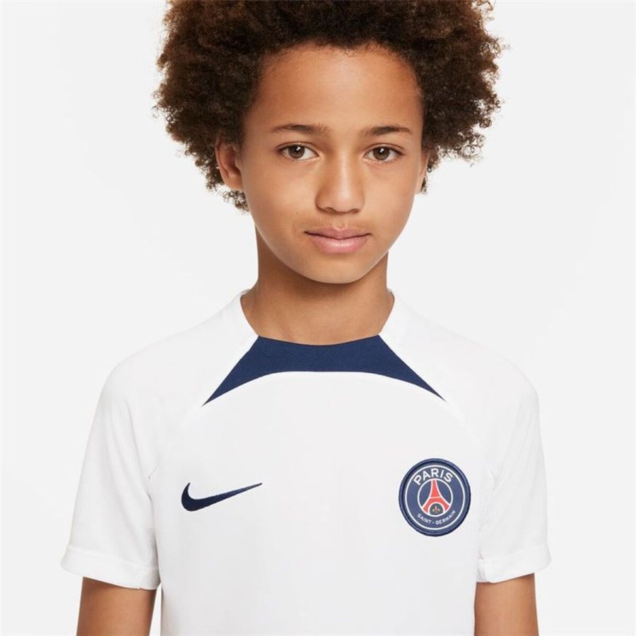 Kort�rmet fodboldtr�je til b�rn Nike Par�s Saint-Germain Strike Hvid #3