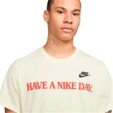 Kort�rmet T-shirt til M�nd Nike Have A Nice Day Beige #3