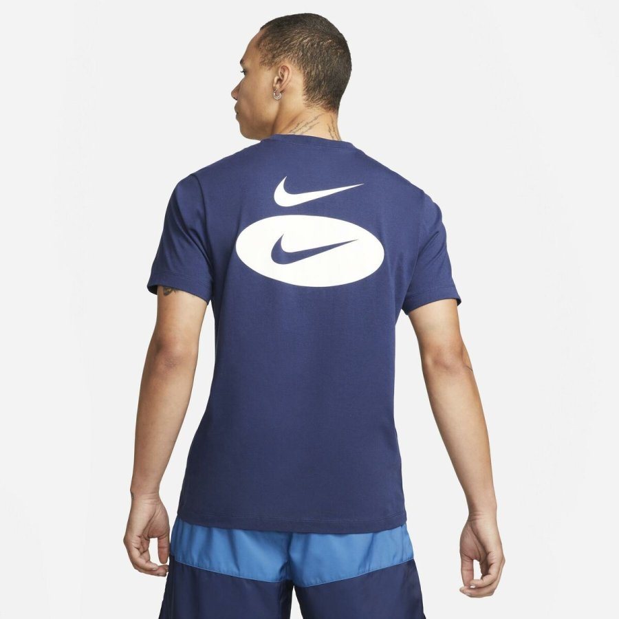 Kort�rmet T-shirt til M�nd Nike TEE ESS CORE 4 DM6409 410  Marinebl� #2