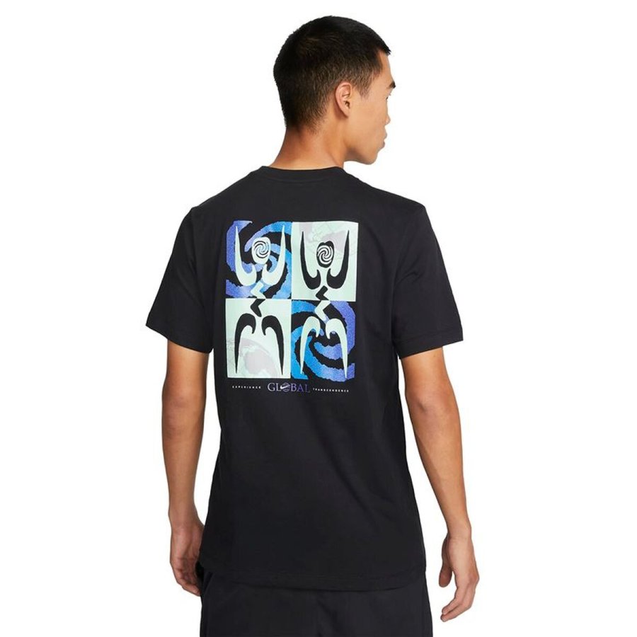 Kort�rmet T-shirt til M�nd Nike Sort #2