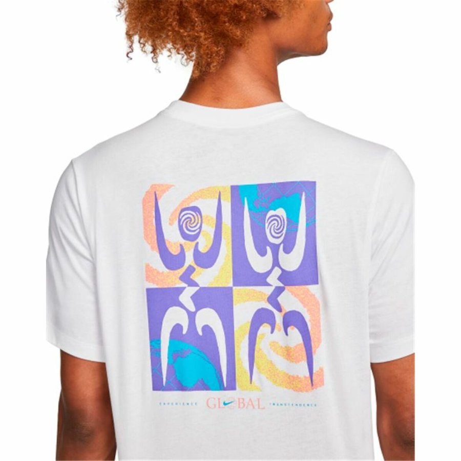 Kort�rmet T-shirt til M�nd Nike Sportswear Hvid #4