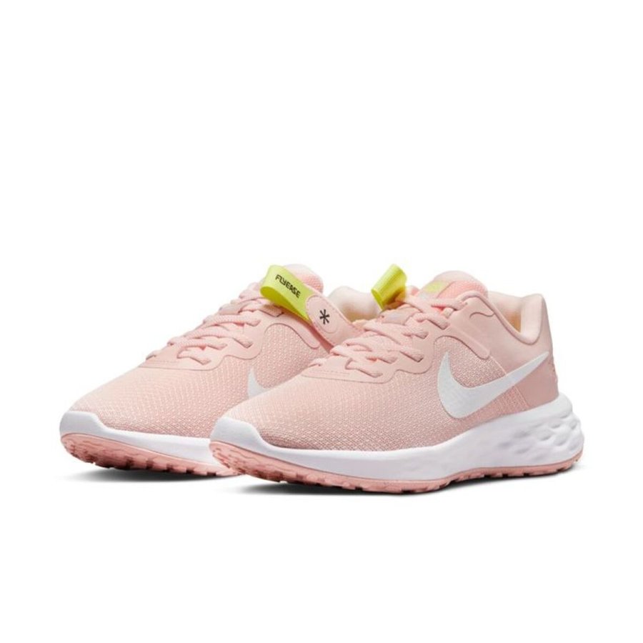 L�besko til voksne Nike Revolution 6 FlyEase Next Nature Pink #5