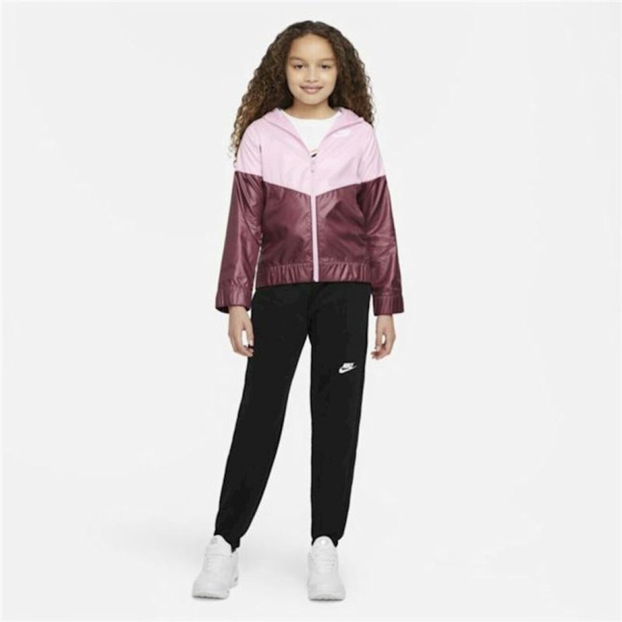 Sportsjakke til brn Nike Sportswear Windrunner Pink #5
