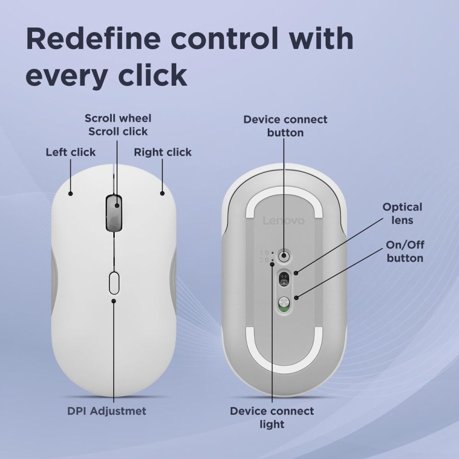 Mus Lenovo GY51S61907 Gr� 2400 dpi #6