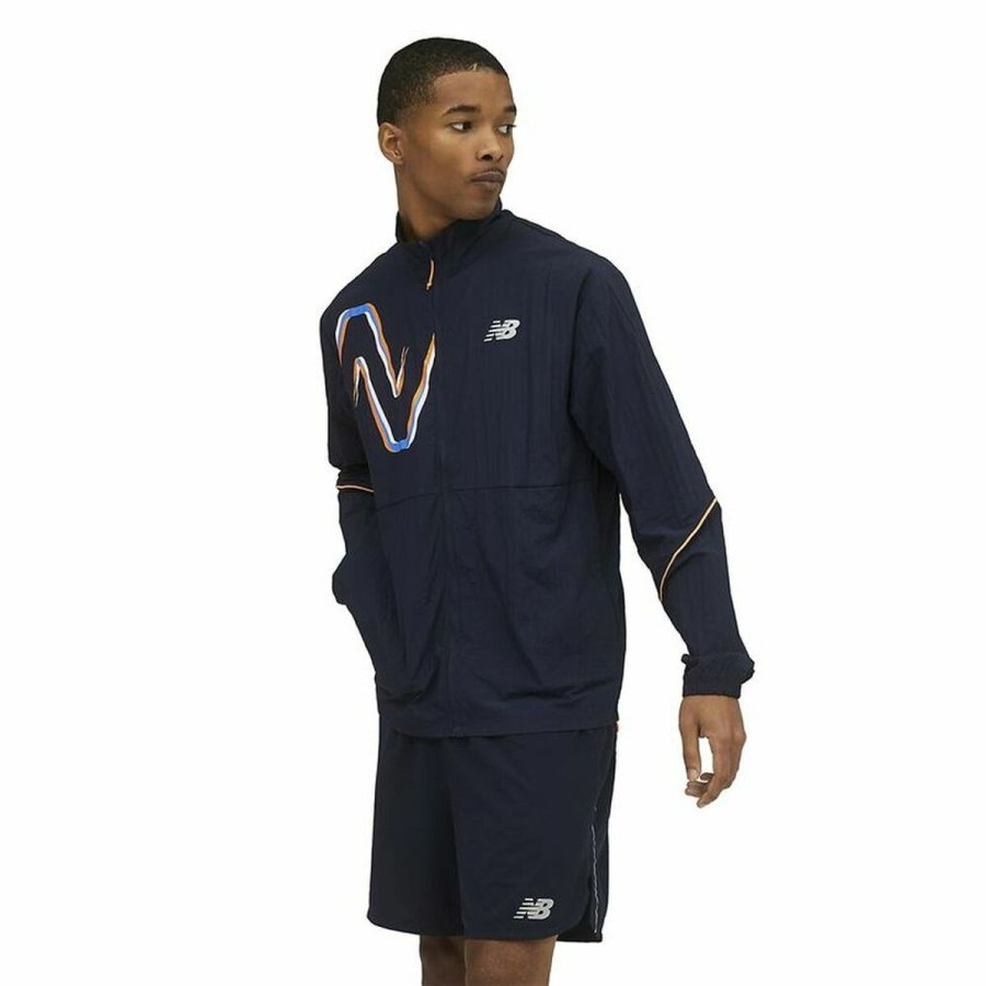 Vindblser Jakke New Balance Mrkebl #5