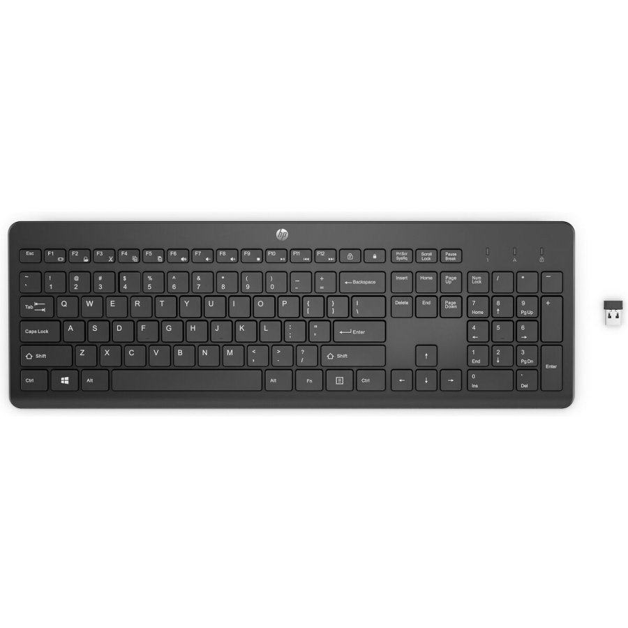 Tastatur HP 230 Hvid Sort #1