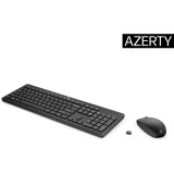 Tastatur og mus HP 3L1F0AA Azerty Fransk Hvid Sort #1