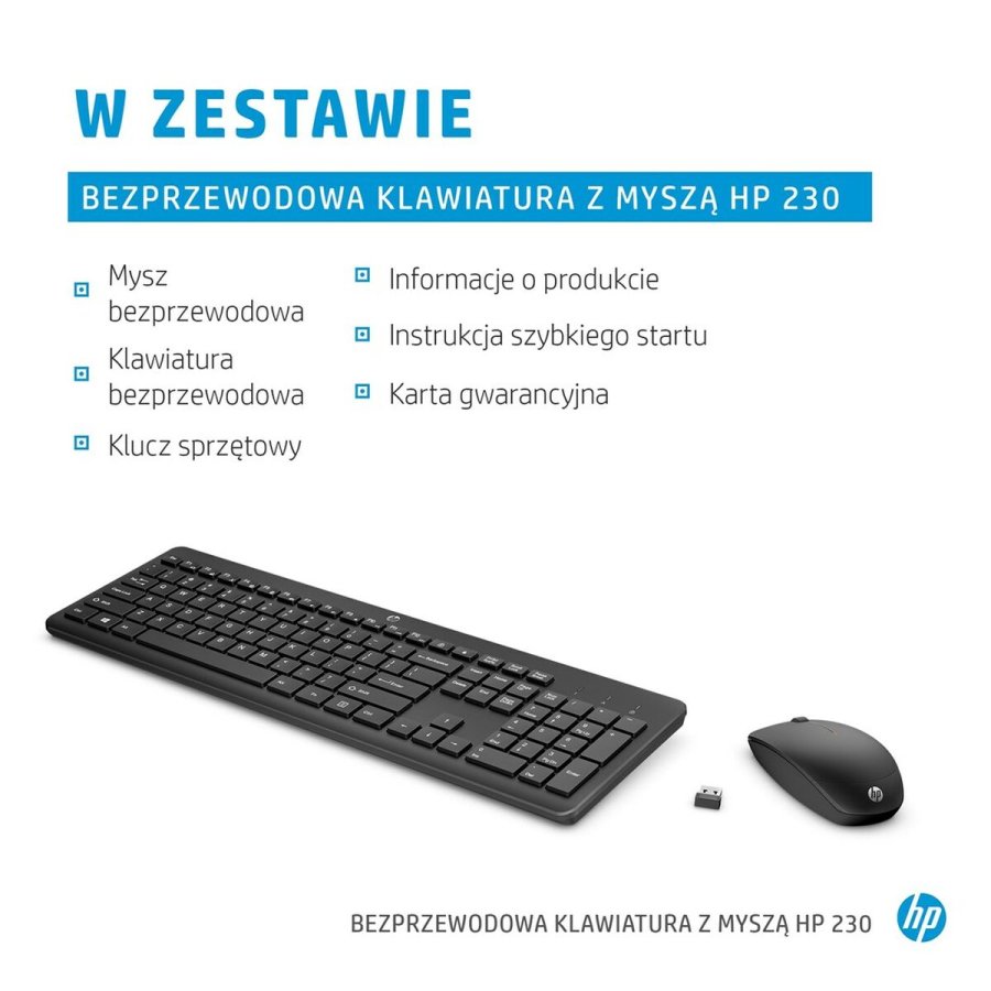 Tastatur og mus HP 3L1F0AA Azerty Fransk Hvid Sort #5