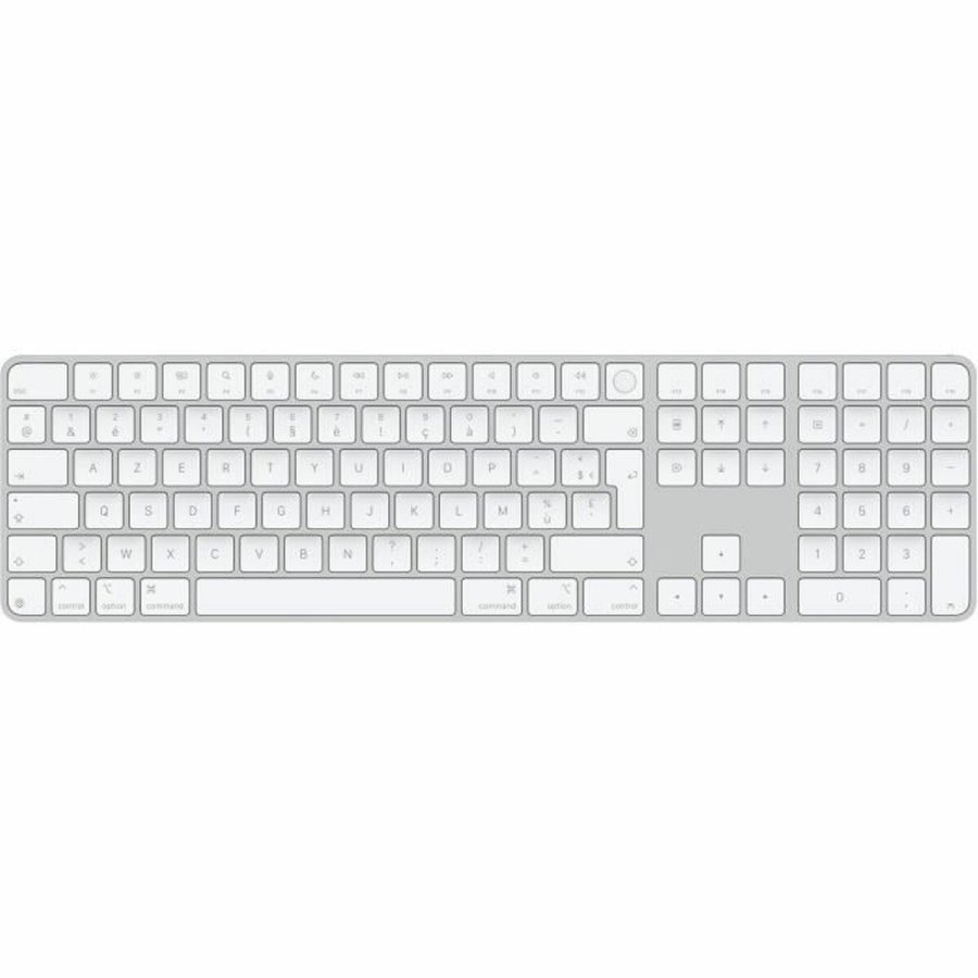 Tastatur Apple MXK73F/A Engelsk Hvid AZERTY #1