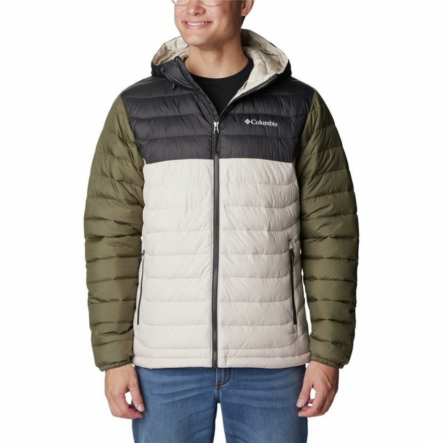 Sport Jakke til Mnd Columbia Powder Lite Beige #1