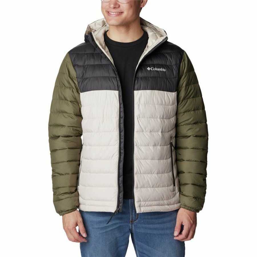 Sport Jakke til Mnd Columbia Powder Lite Beige #5