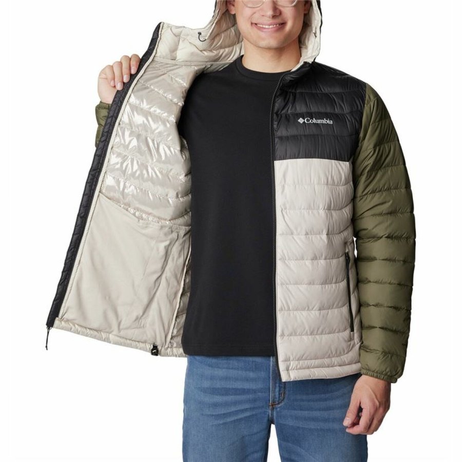 Sport Jakke til Mnd Columbia Powder Lite Beige #7